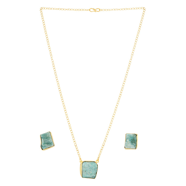 Soléa Turquoise Natural Stone Necklace Set