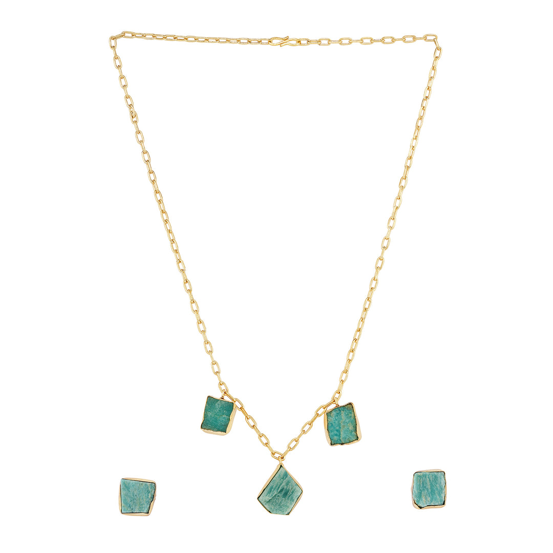 Soléa Turquoise Trio Natural Stone Necklace Set