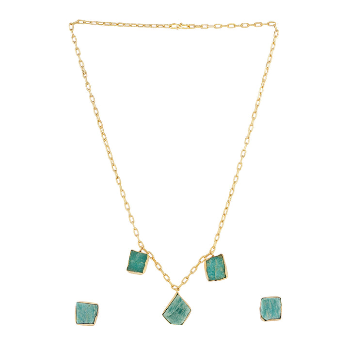 Soléa Turquoise Trio Natural Stone Necklace Set