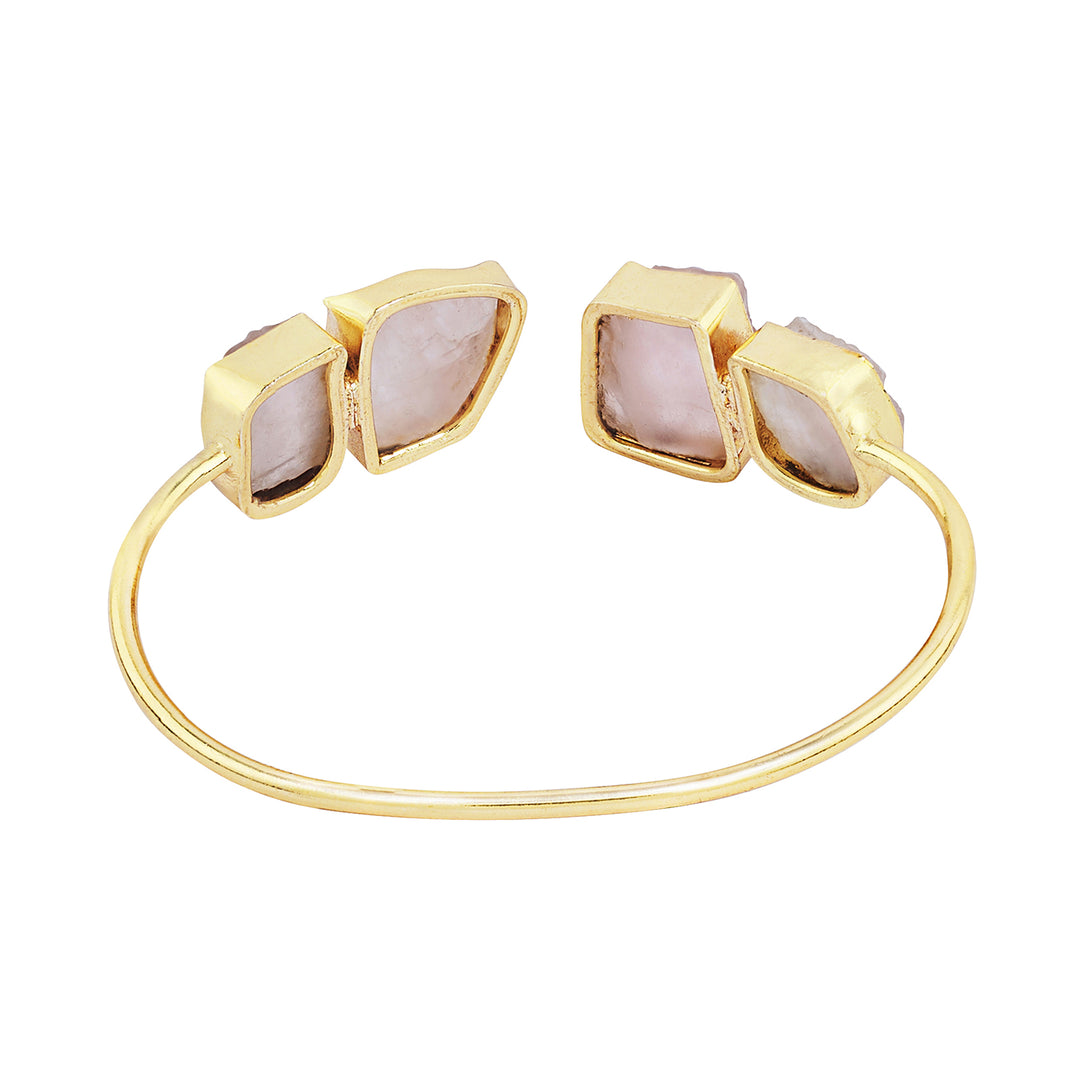 Soléa Pink Natural Stone Cuff Bracelet