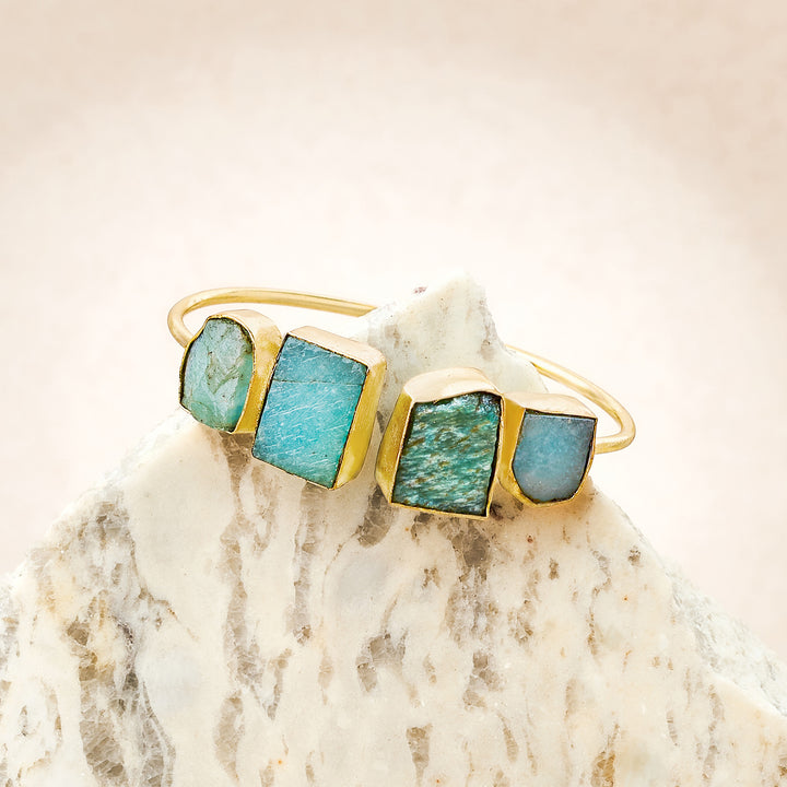 Soléa Turquoise Natural Stone Cuff Bracelet