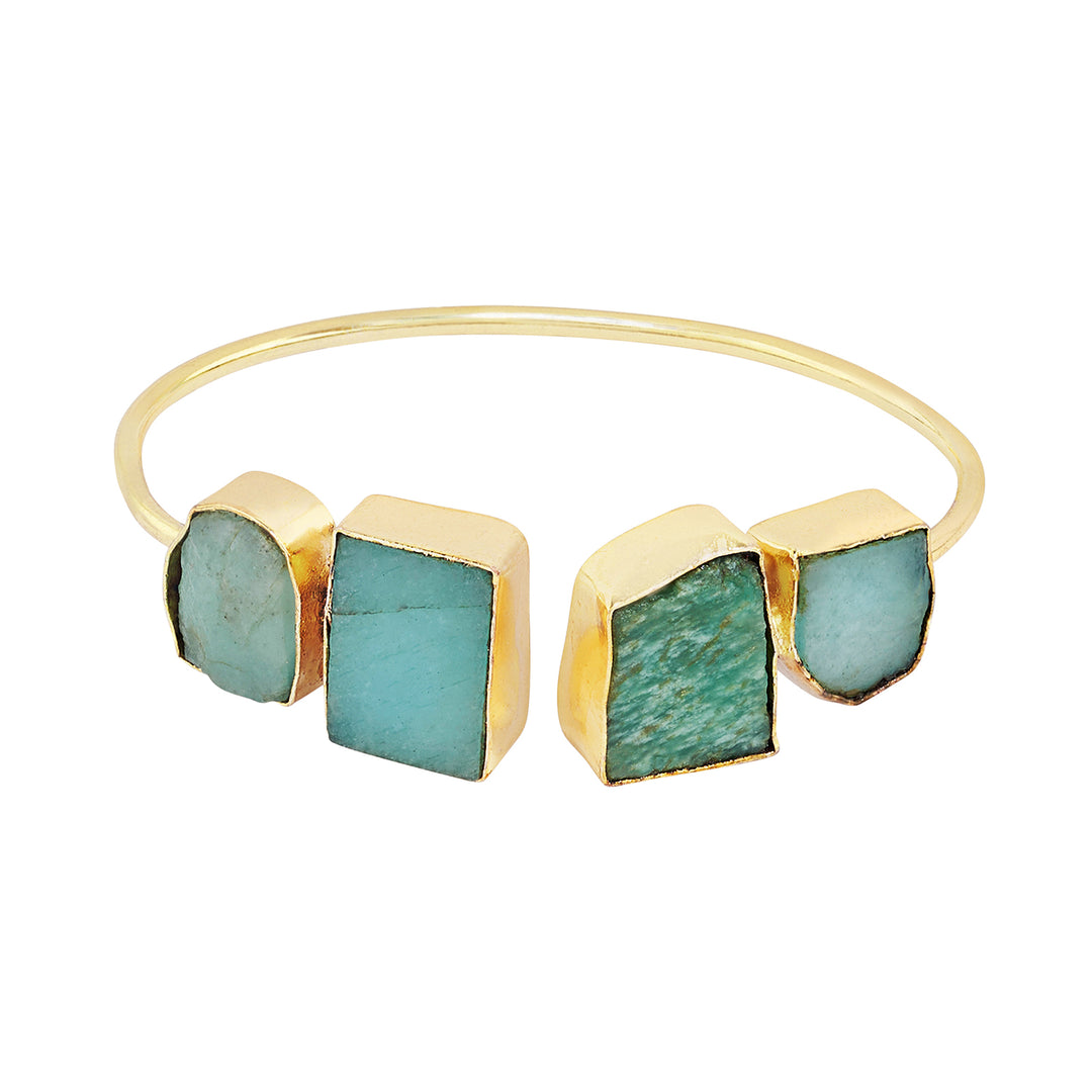 Soléa Turquoise Natural Stone Cuff Bracelet