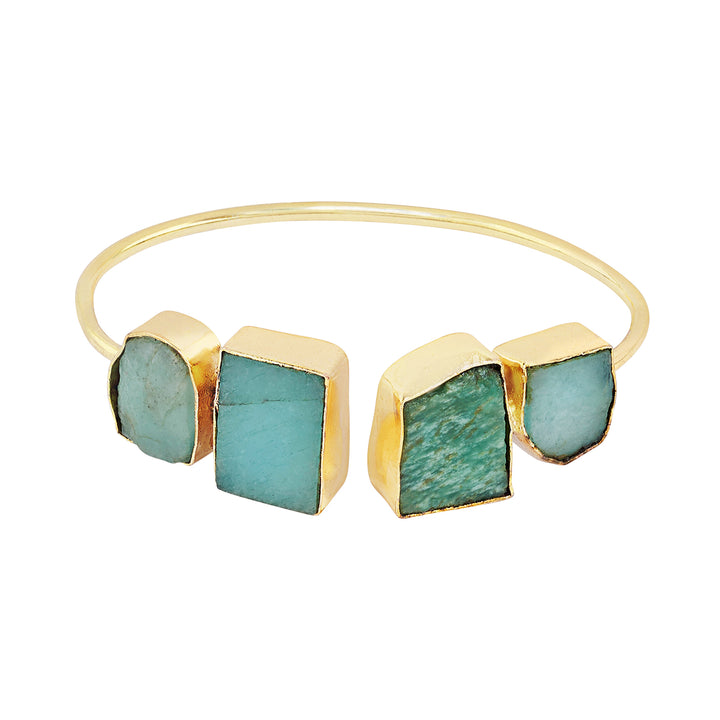 Soléa Turquoise Natural Stone Cuff Bracelet