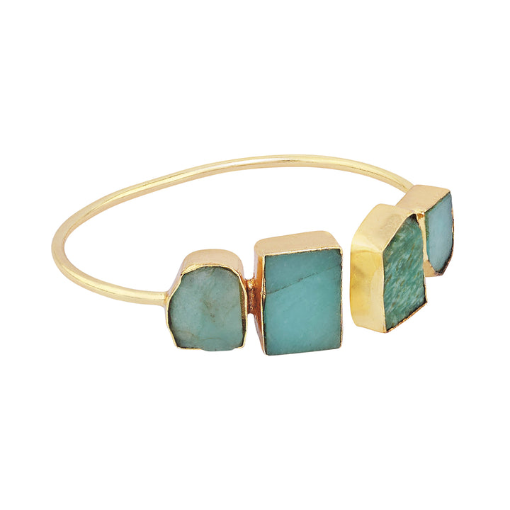 Soléa Turquoise Natural Stone Cuff Bracelet