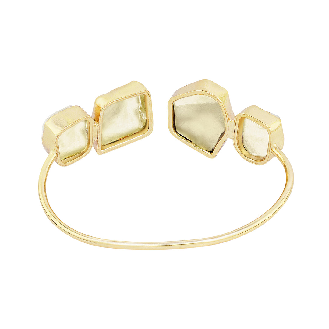 Soléa Yellow Natural Stone Cuff Bracelet