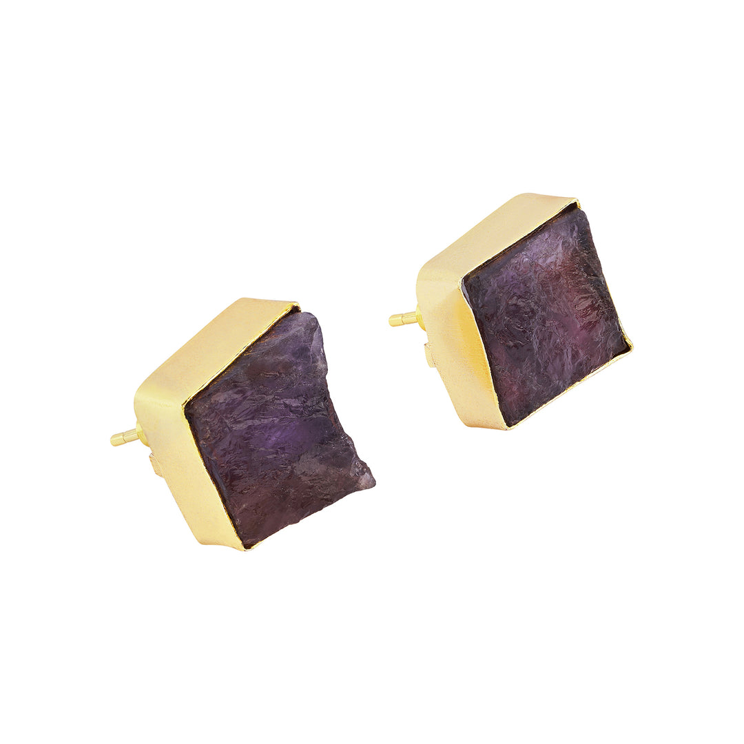 Soléa Amethyst Multicolored Natural Stone Charm Necklace Set