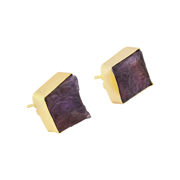 Soléa Amethyst Multicolored Natural Stone Charm Necklace Set