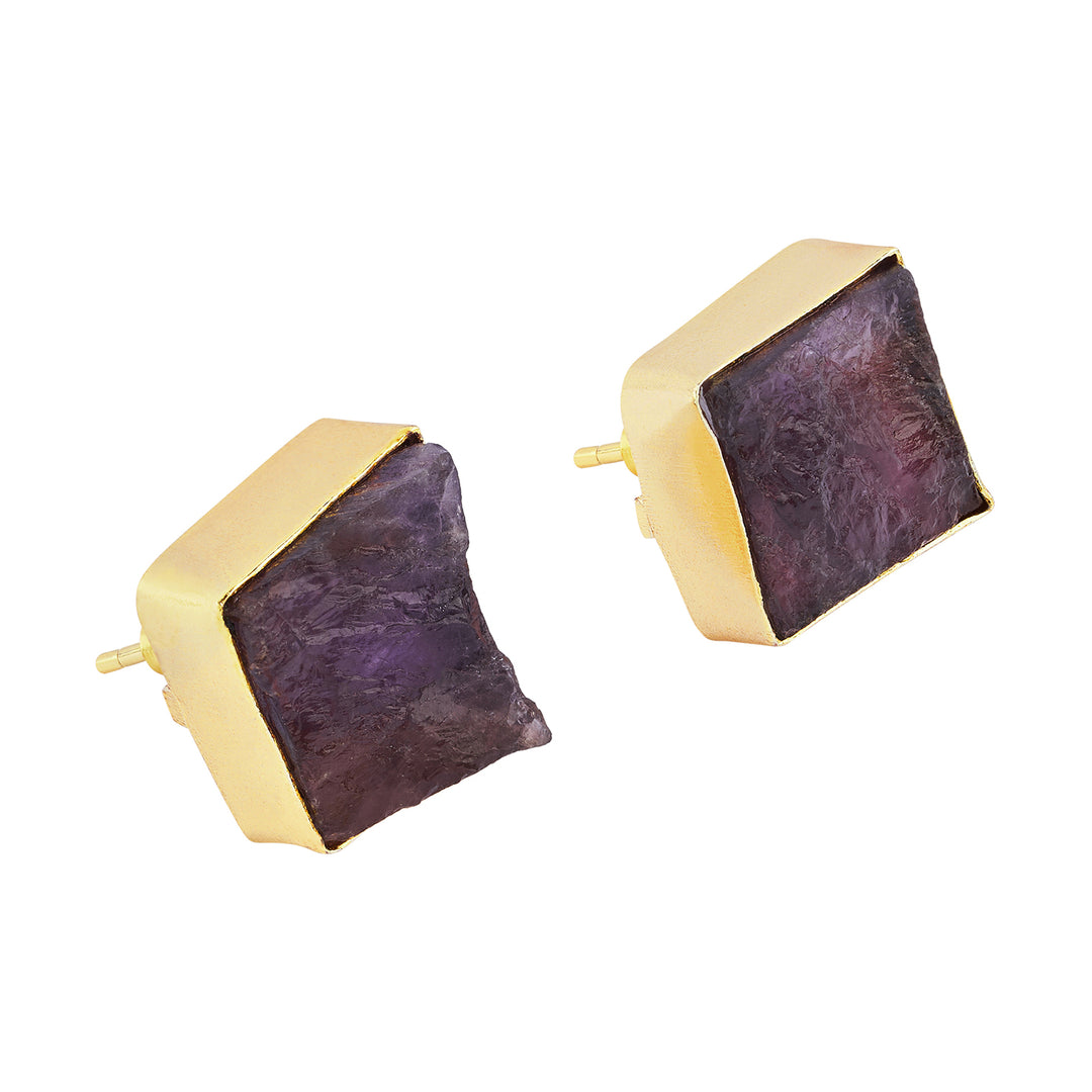 Soléa Purple Natural Stone Earrings