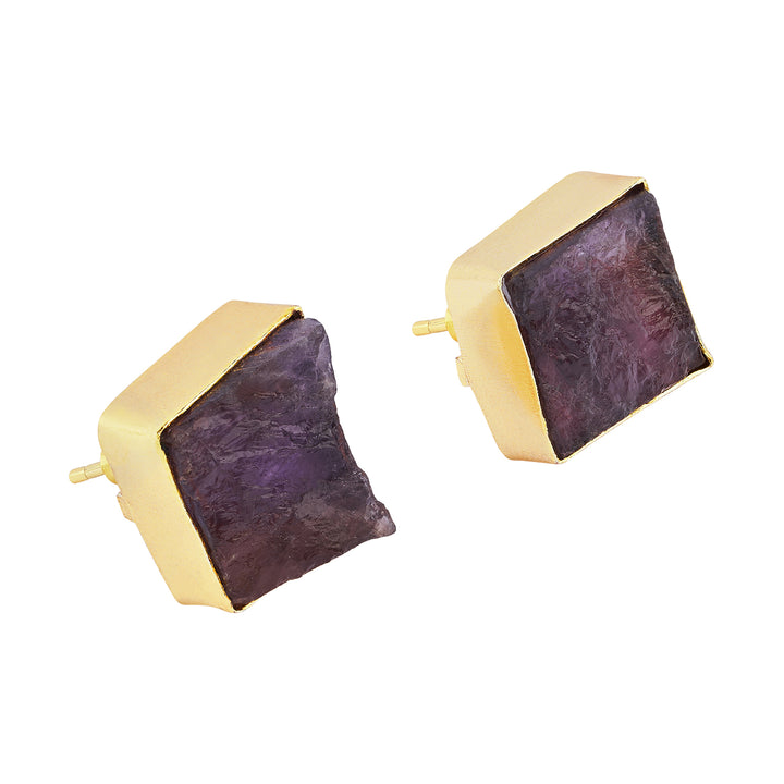 Soléa Purple Natural Stone Earrings