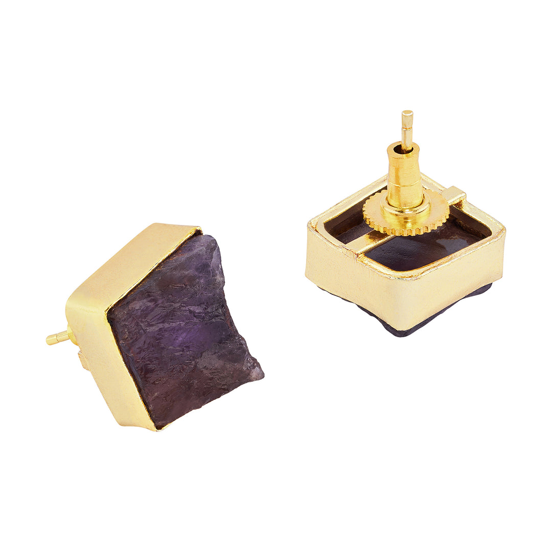 Soléa Purple Natural Stone Earrings