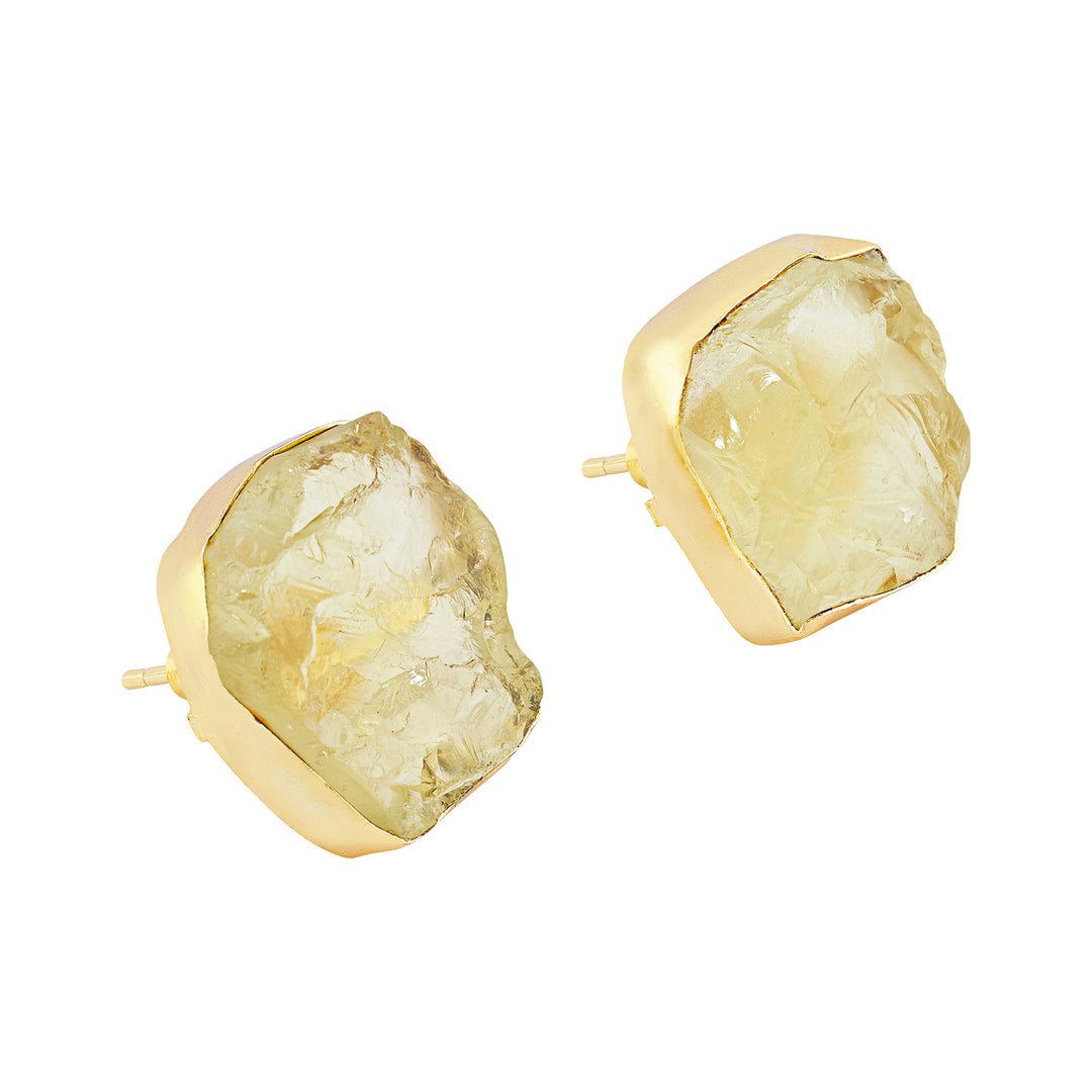 Soléa Yellow Natural Stone Earrings