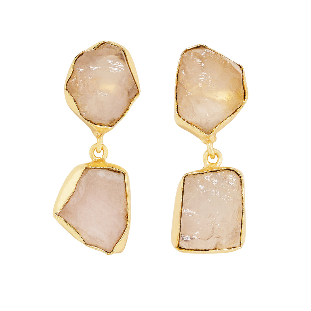 Soléa Pink Natural Stone Danglers