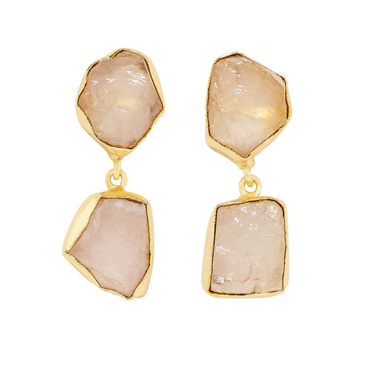 Soléa Pink Natural Stone Danglers