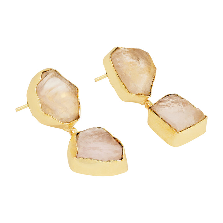 Soléa Pink Natural Stone Danglers