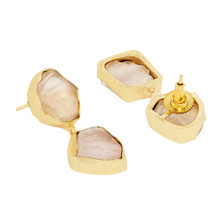 Soléa Pink Natural Stone Danglers