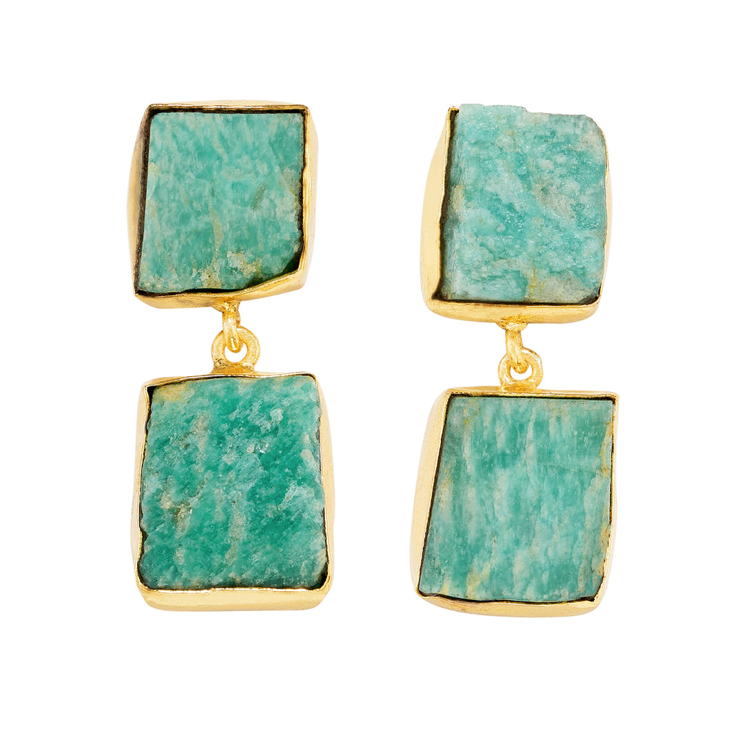 Soléa Turquoise Natural Stone Danglers