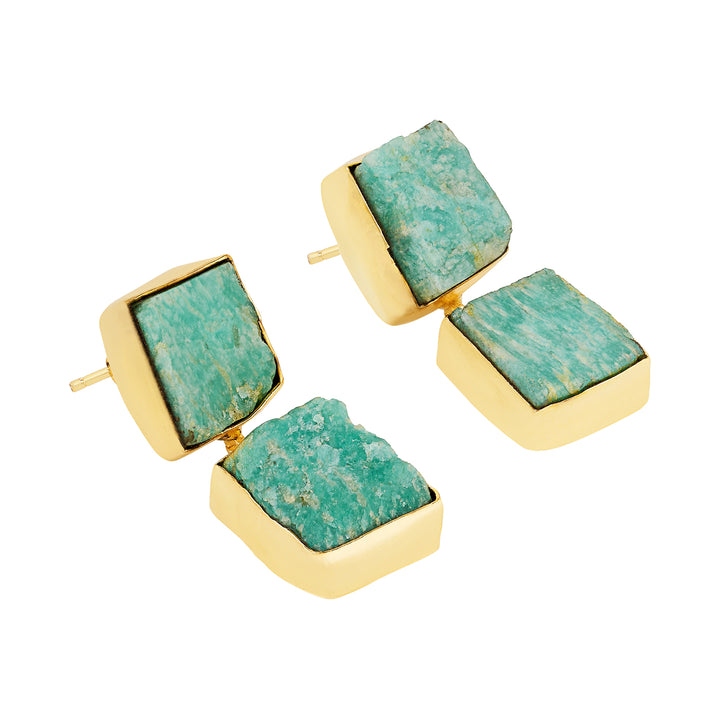 Soléa Turquoise Natural Stone Danglers