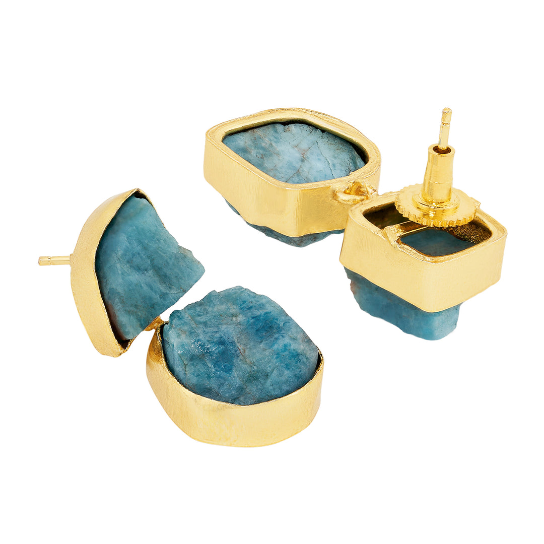 Soléa Blue Natural Stone Danglers