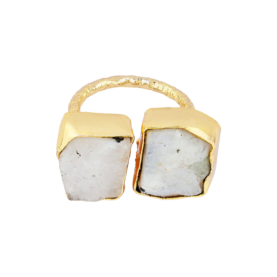 Soléa White Natural Stone Ring