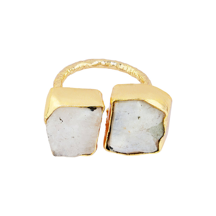 Soléa White Natural Stone Ring