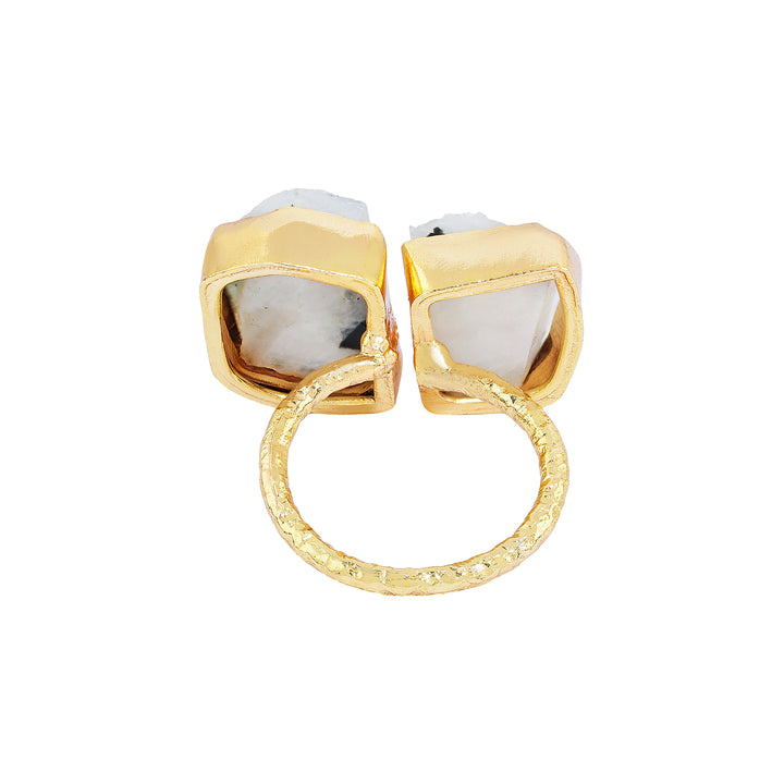 Soléa White Natural Stone Ring