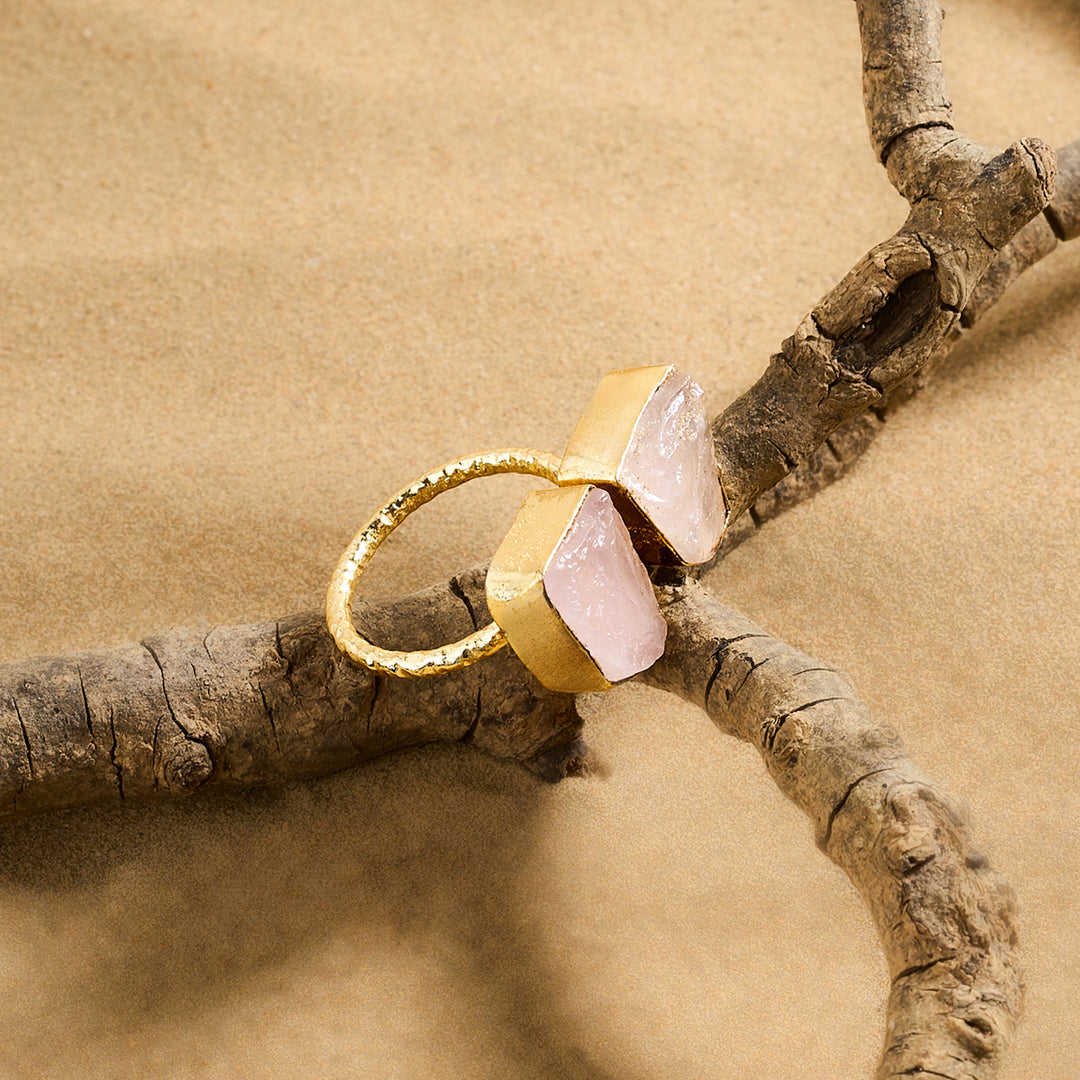 Soléa Pink Natural Stone Ring