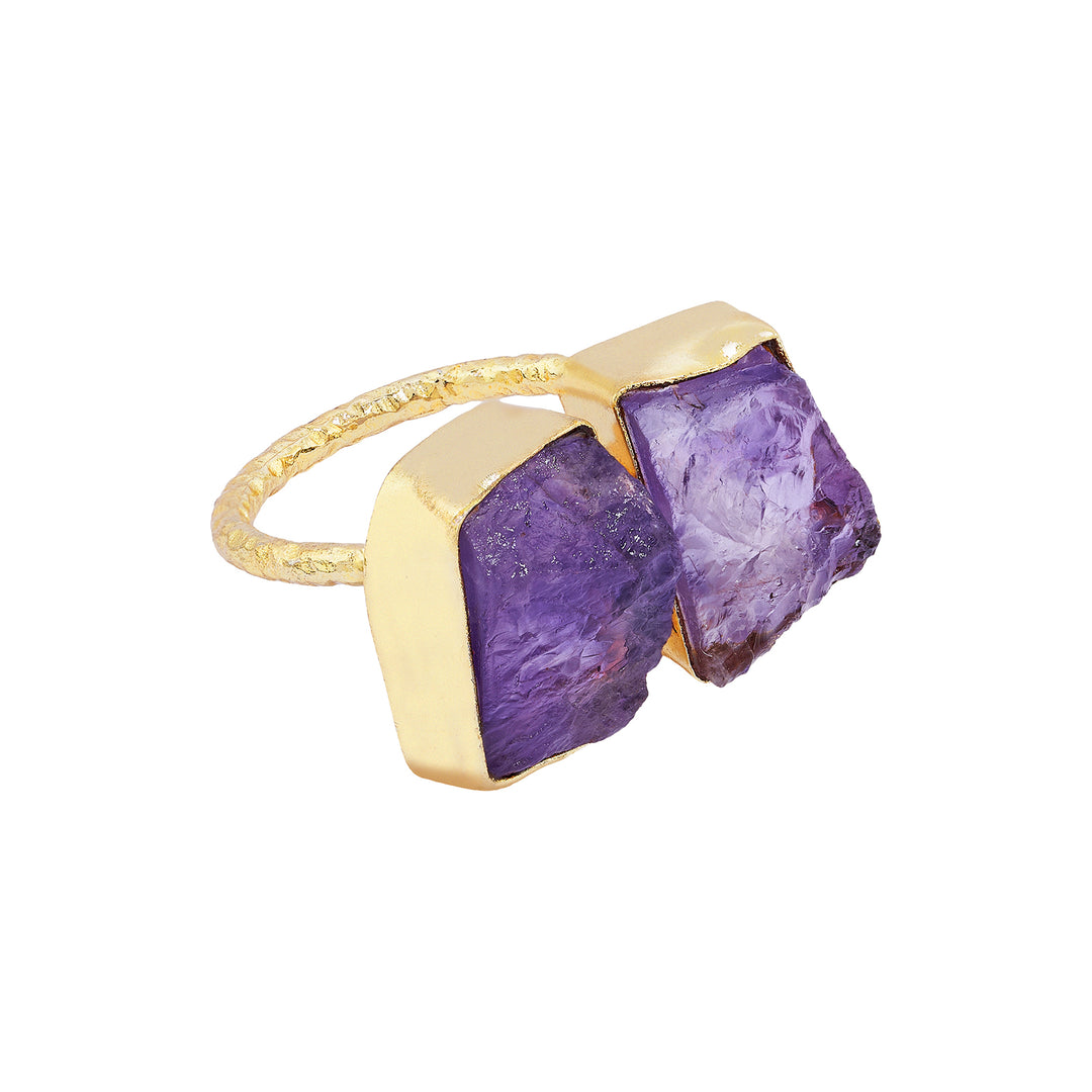 Soléa Purple Natural Stone Ring