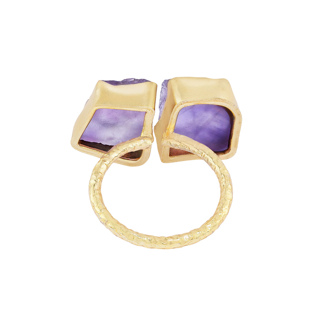 Soléa Purple Natural Stone Ring