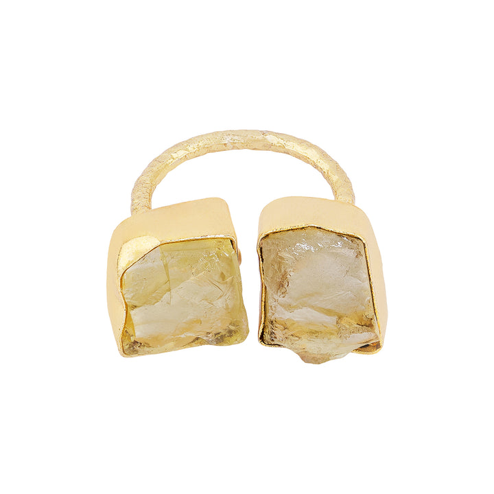 Soléa Yellow Natural Stone Ring