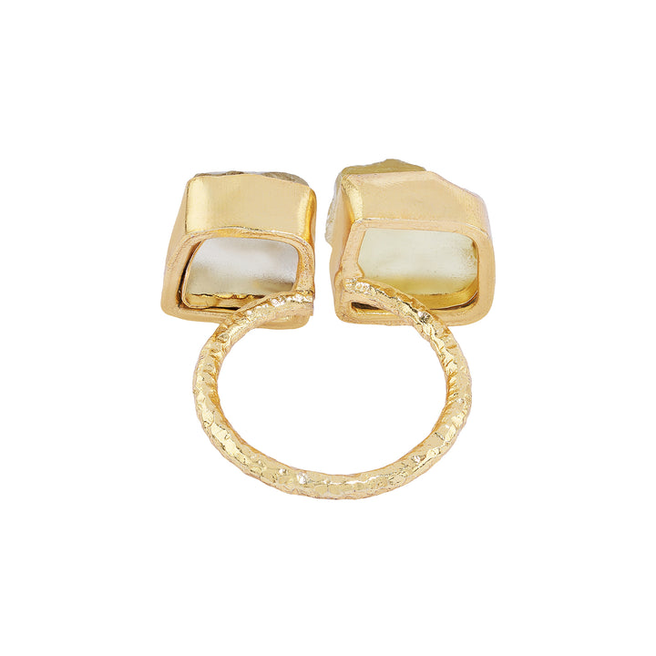 Soléa Yellow Natural Stone Ring
