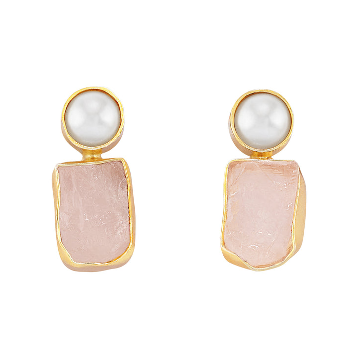 Soléa Pearl Pink Natural Stone Earrings