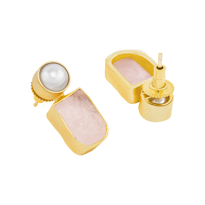 Soléa Pearl Pink Natural Stone Earrings