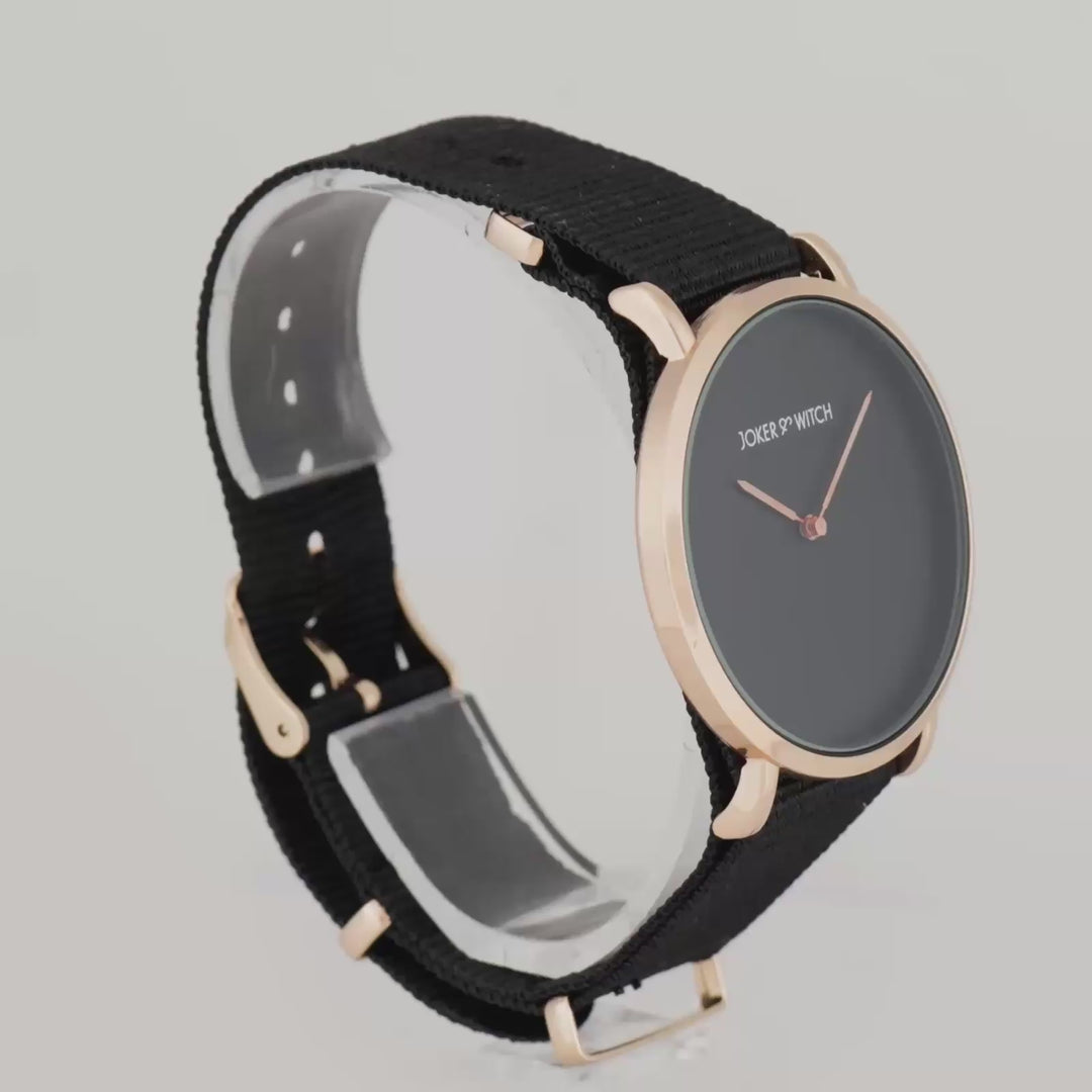 Neo Black Large Dial Nato Strap Men's Watch