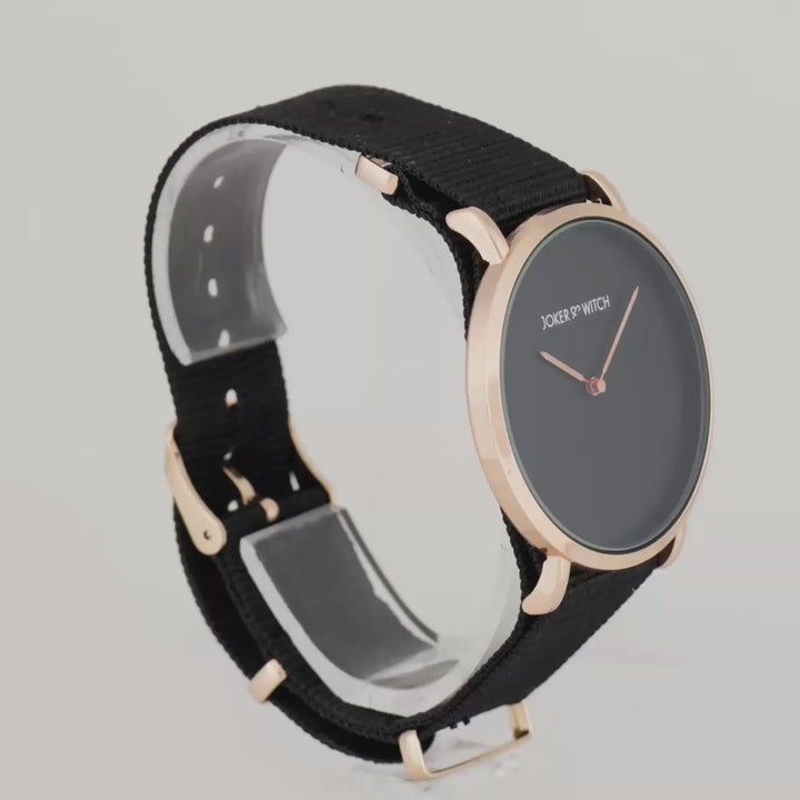 Neo Black Large Dial Nato Strap Men's Watch