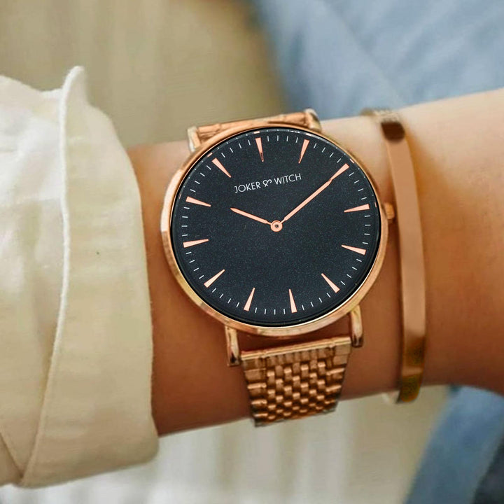 Amy Rosegold Watch Bracelet Stack