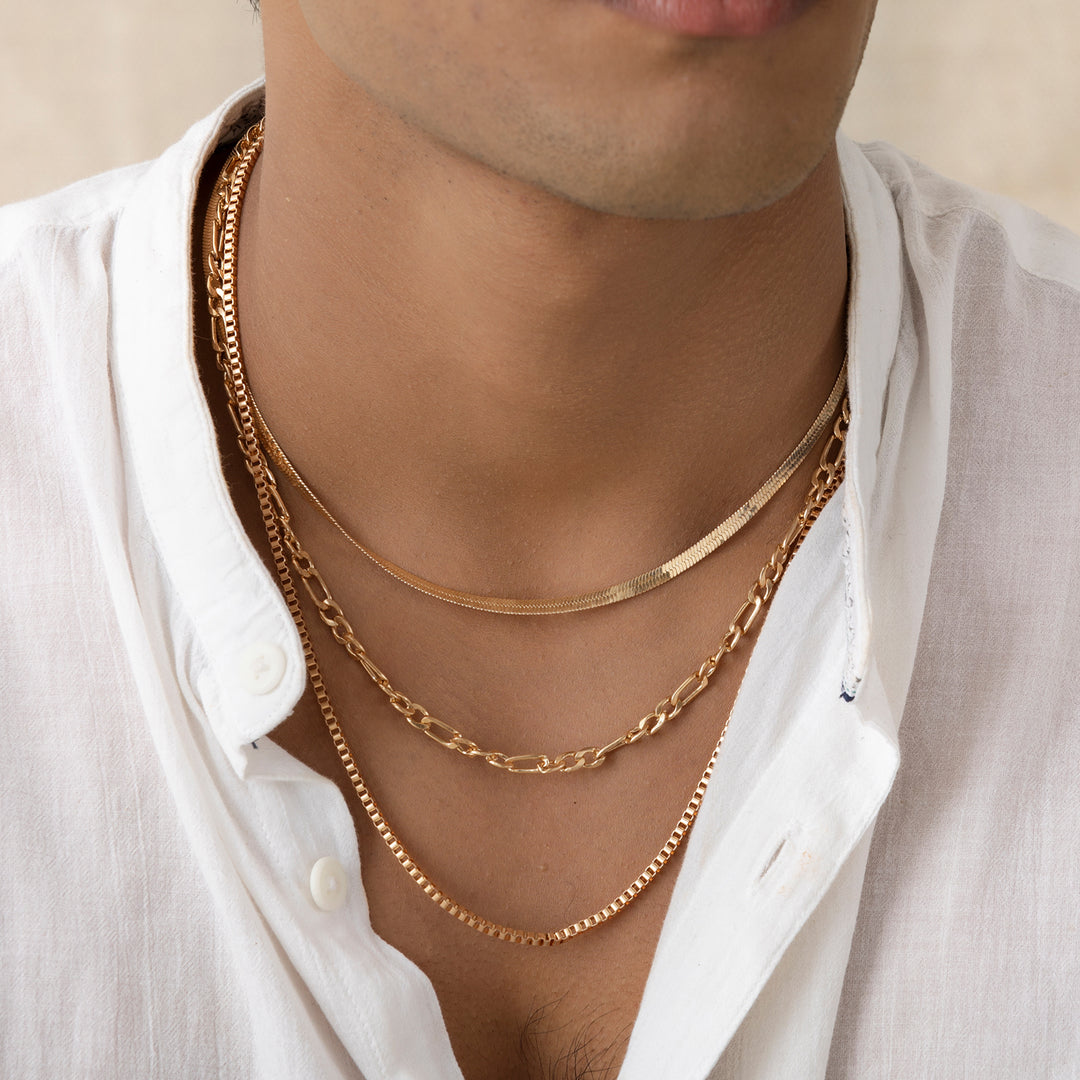Sleek Gold Layered Necklace