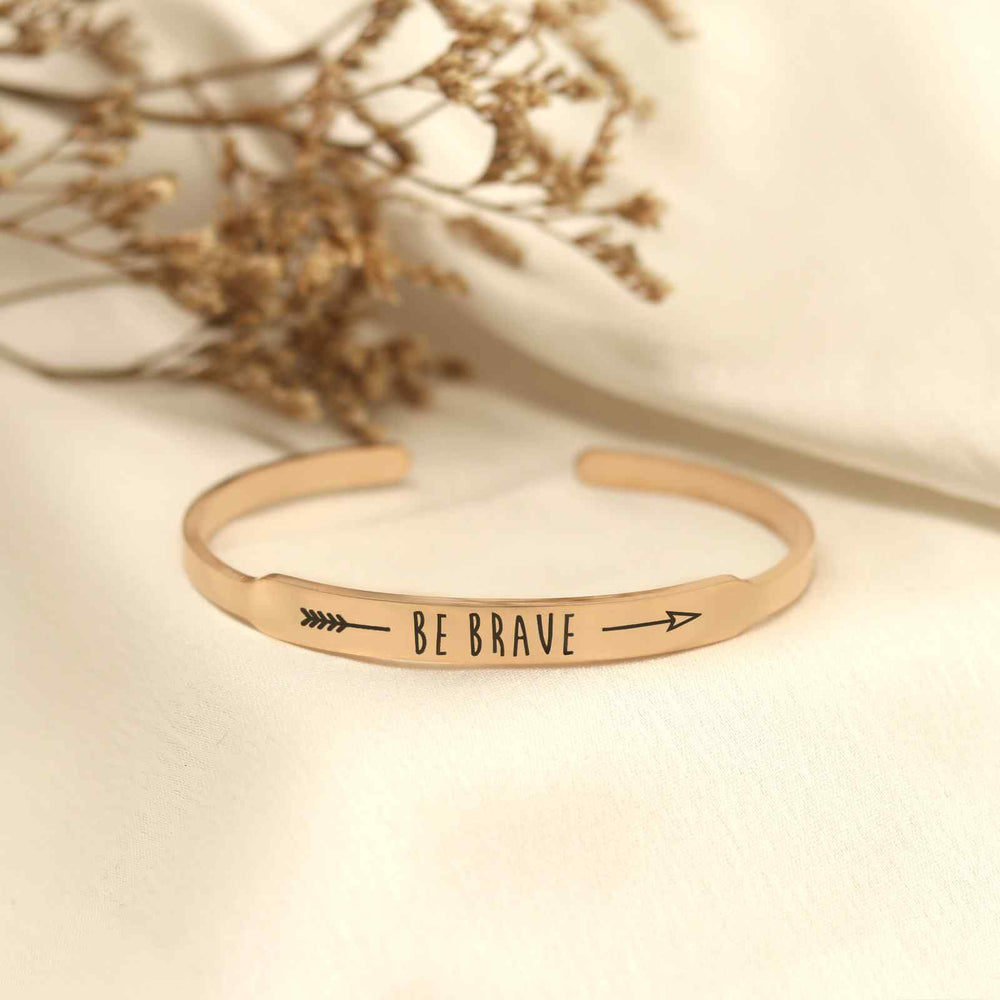 Be Brave Rose Gold Mantra Band - Joker & Witch