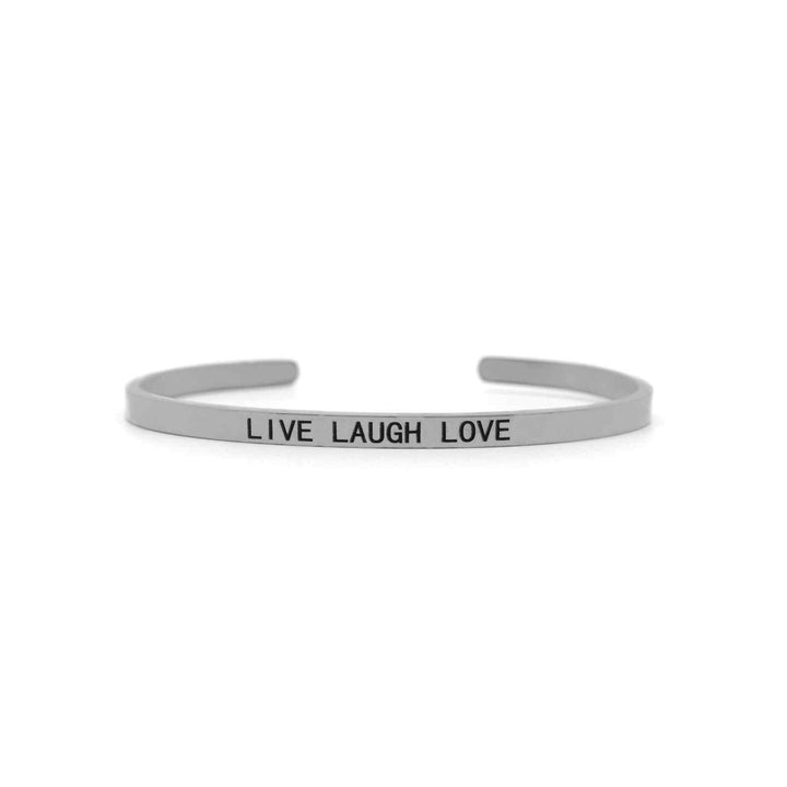 Live Laugh Love Silver Mantra Band - Joker & Witch