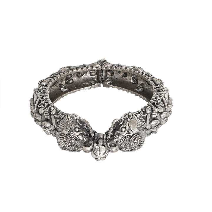 Teejh Suvarna Silver Oxidised Bangle
