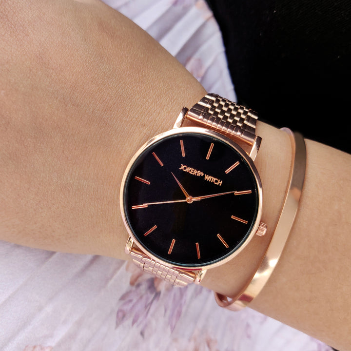 Sparks Fly Rosegold Watch Bracelet Stack