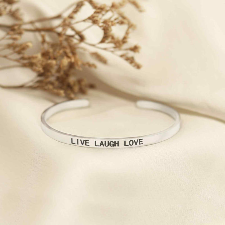 Live Laugh Love Silver Mantra Band - Joker & Witch