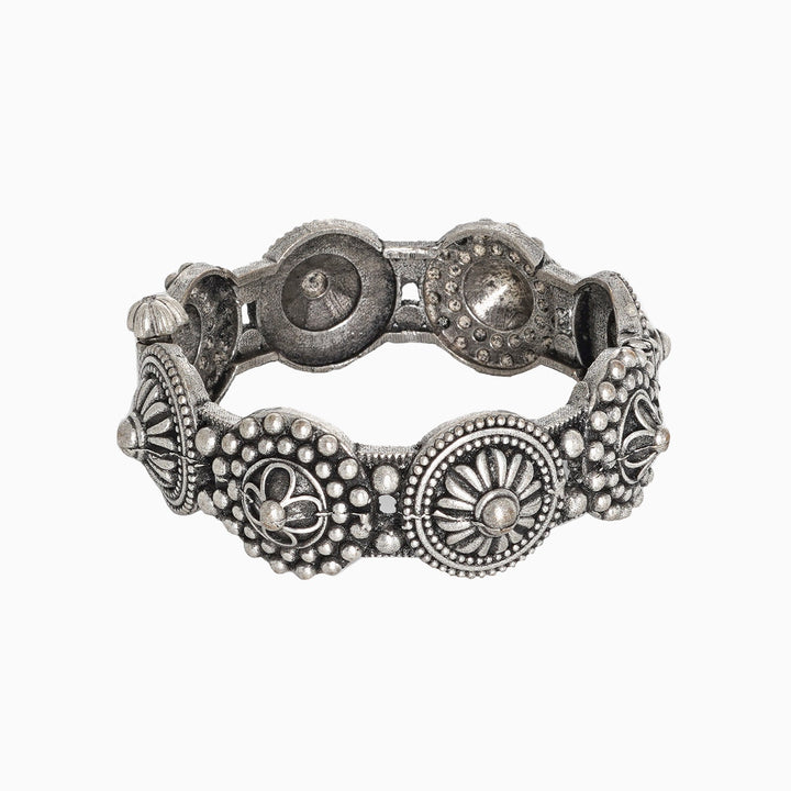 Teejh Sheela Silver Oxidised Bracelet