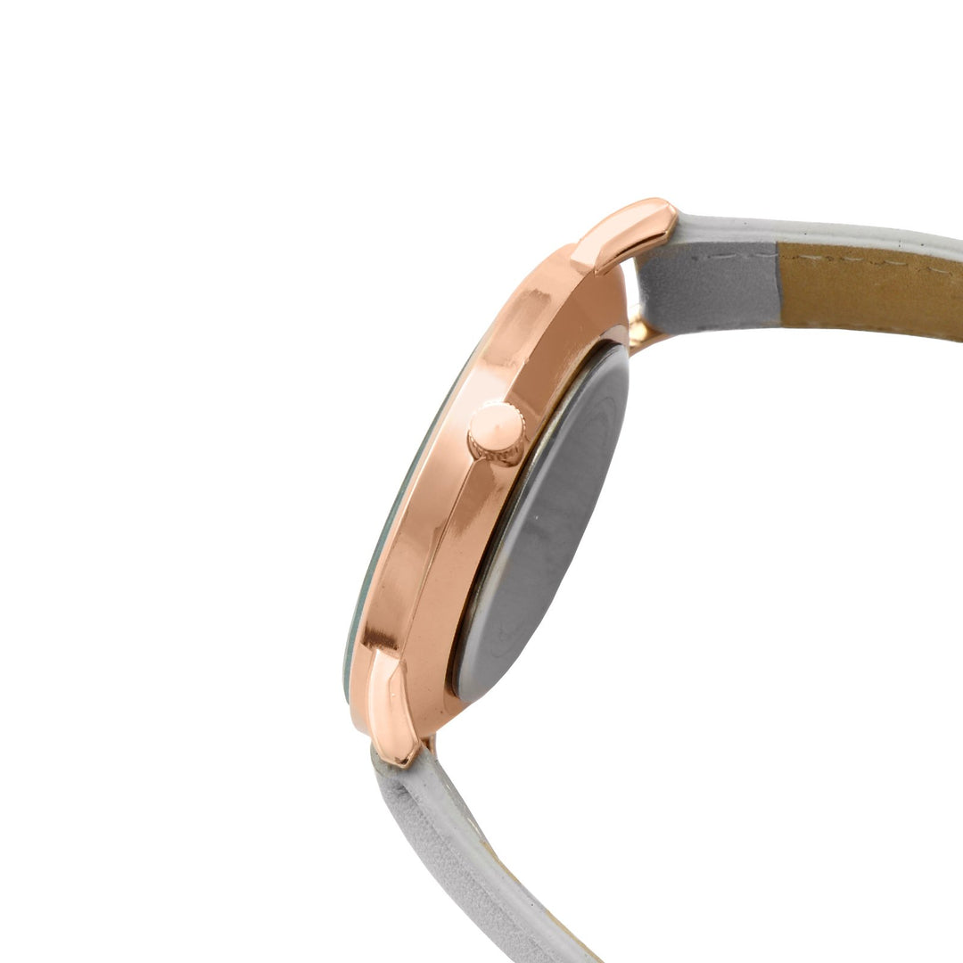 Hope Black Large Dial Grey PU Strap Women's Watch