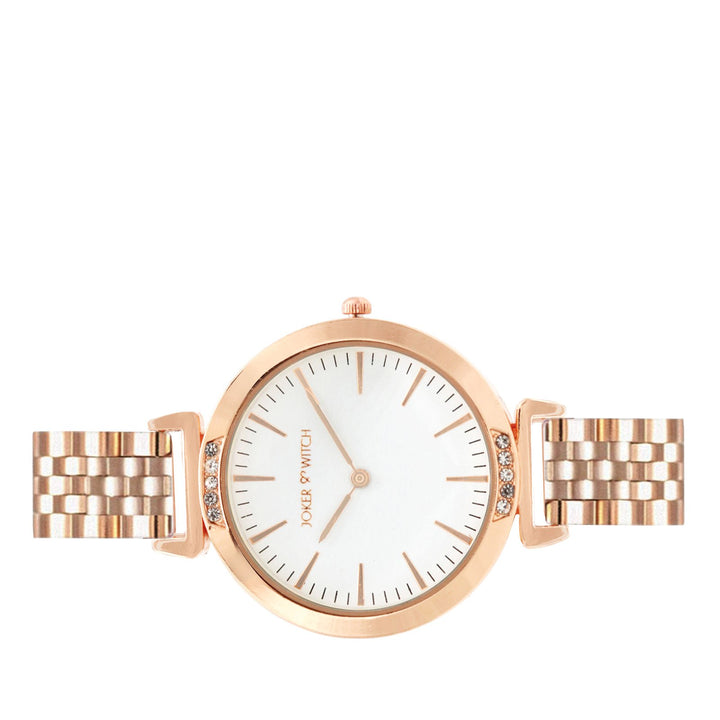 Petite White Classic Rosegold Watch - Joker & Witch
