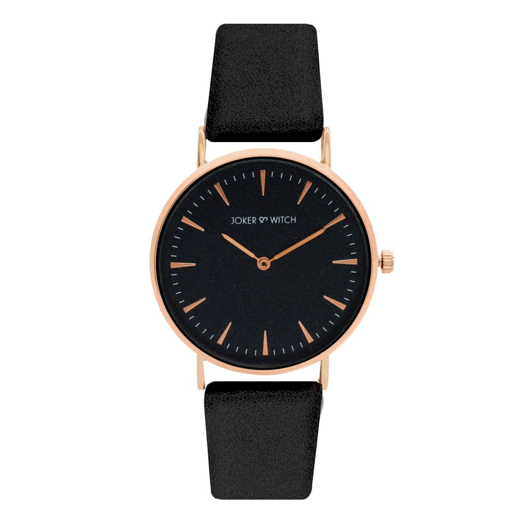 Ilsa Black Dial Watch Bracelet Stack