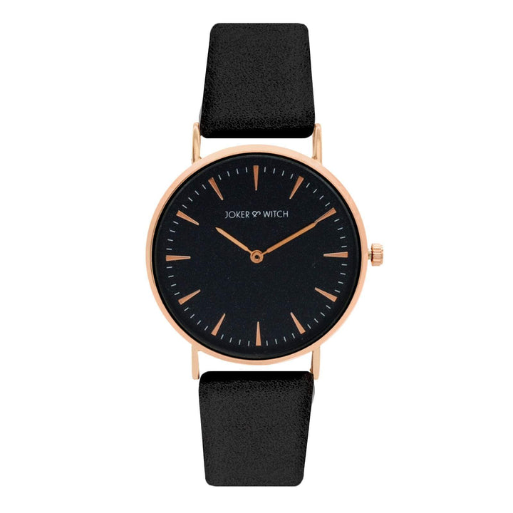 Ilsa Black Dial Watch Bracelet Stack