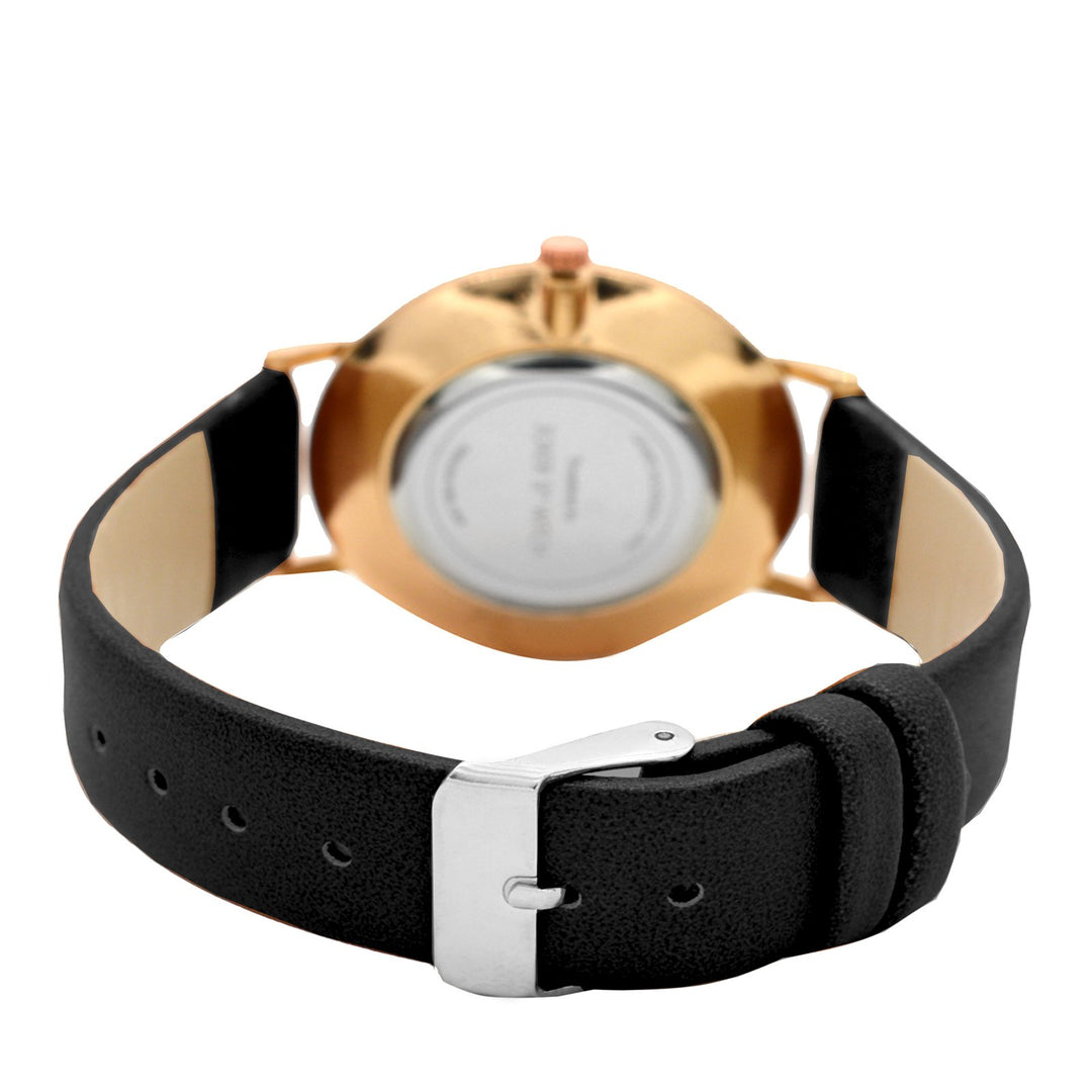 Ilsa Black Dial Watch Bracelet Stack