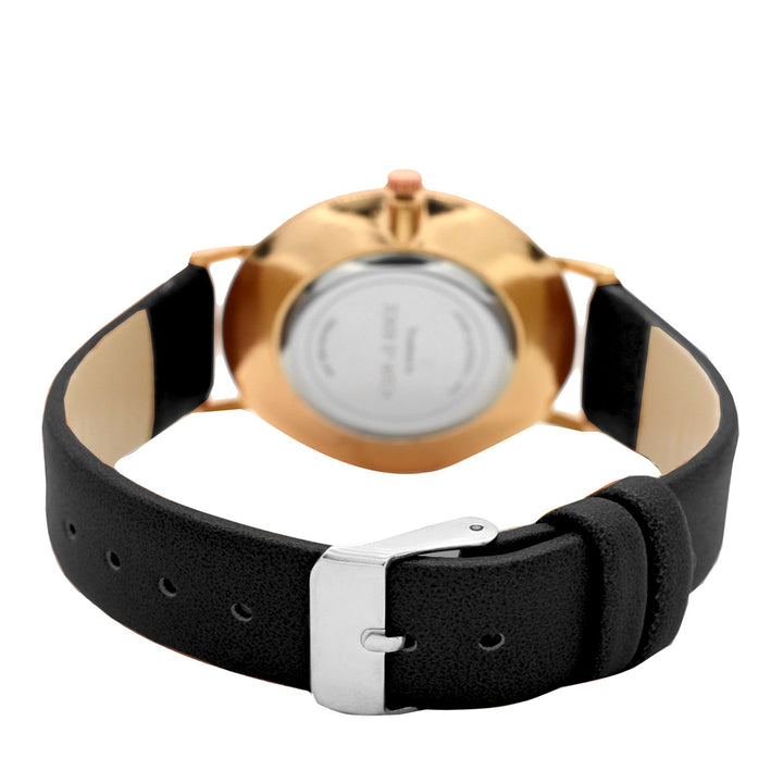 Ilsa Black Dial Watch Bracelet Stack