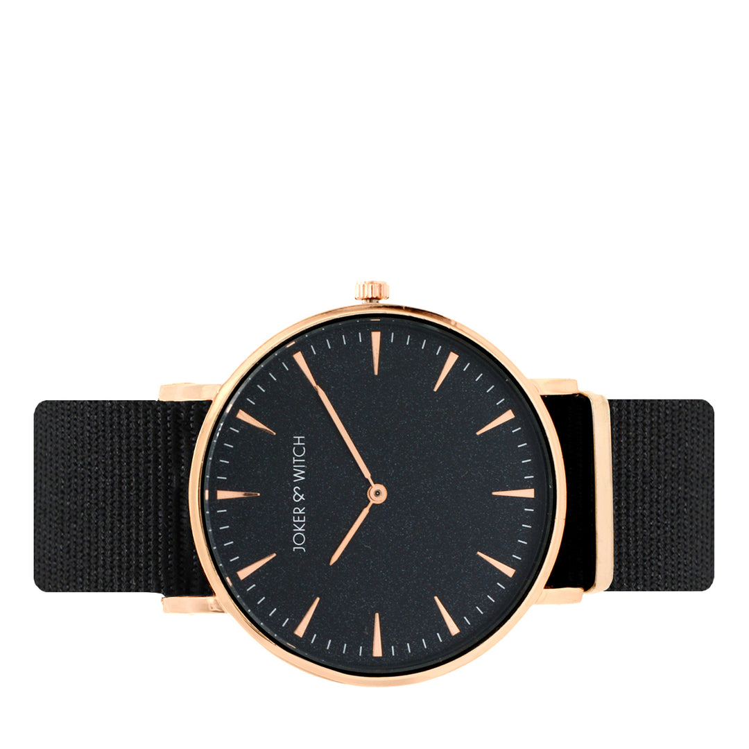 Aimee Black Large Dial Nato Strap Men's Watch