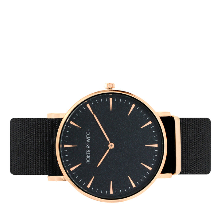 Aimee Black Large Dial Nato Strap Men's Watch